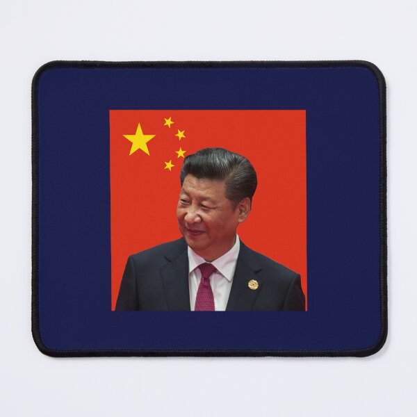 Item preview, Xi Jinping in front of Chinese Flag designed and sold by Rosechaming.