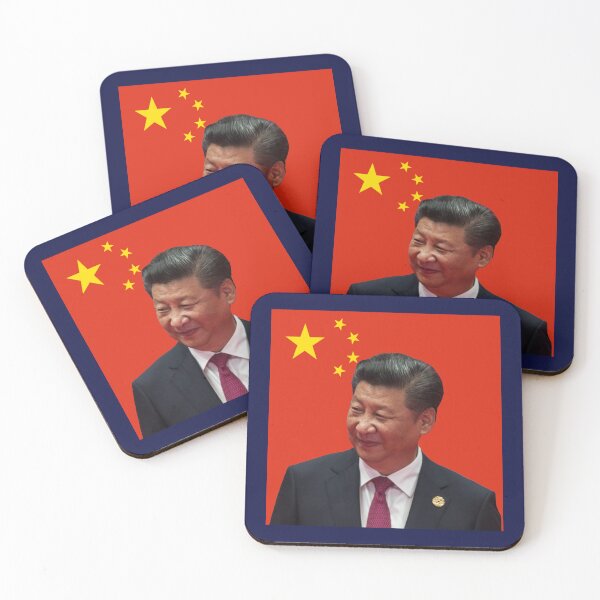 Item preview, Xi Jinping in front of Chinese Flag designed and sold by Rosechaming.
