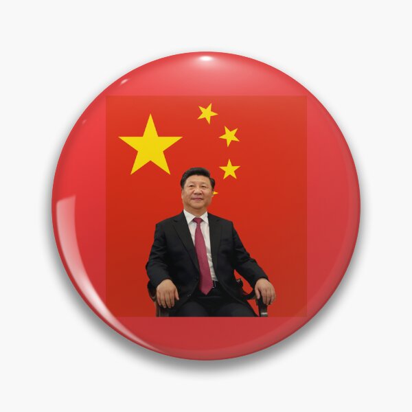 Item preview, Xi Jinping in front of Chinese Flag designed and sold by Rosechaming.