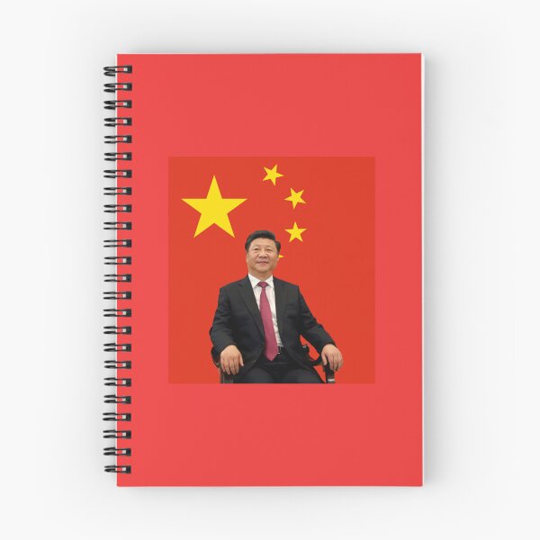 Item preview, Xi Jinping in front of Chinese Flag designed and sold by Rosechaming.