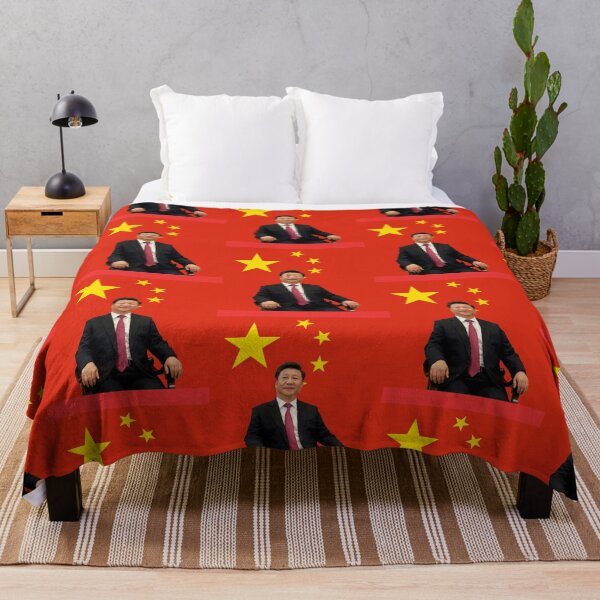 Item preview, Xi Jinping in front of Chinese Flag designed and sold by Rosechaming.