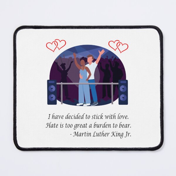 Item preview, Interracial Couple - I have decided to stick with love - Martin Luther King jr   designed and sold by KenzieNTeph.