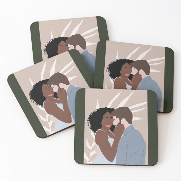 Item preview, Interracial Couple Illustration   designed and sold by KenzieNTeph.