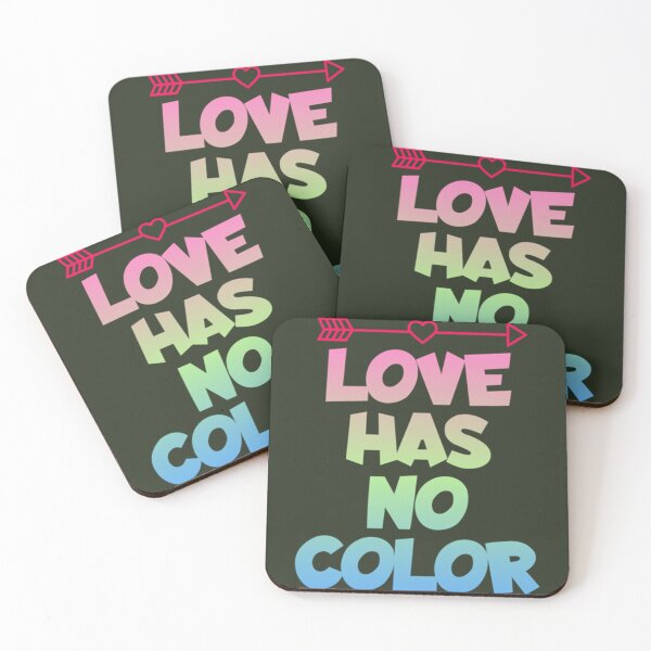 Item preview, LOVE HAS NO COLOR  interracial couple, interracial love, love has no color text   designed and sold by KenzieNTeph.
