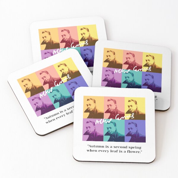 Artikelvorschau, Der Philosoph Albert Camus zitiert Pop Art 2 entworfen und verkauft von challengecafe.