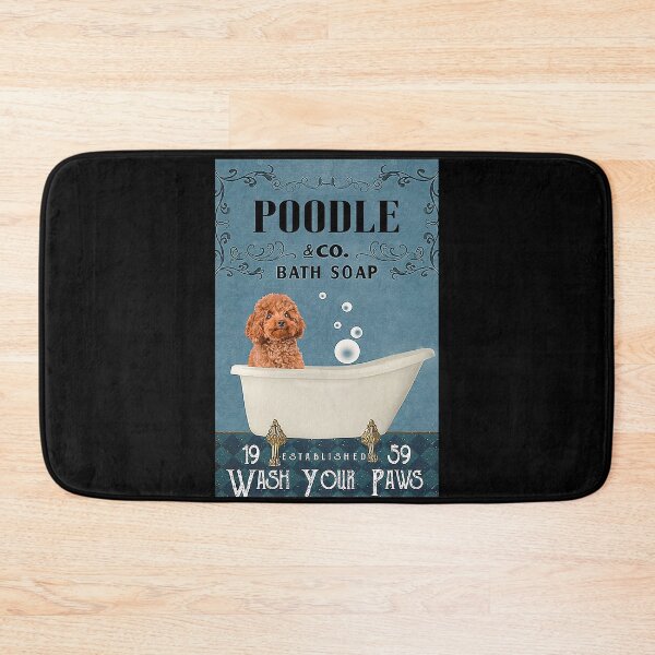 Item preview, poodle bath soap blue wash your paws designed and sold by SaoirseNeid.