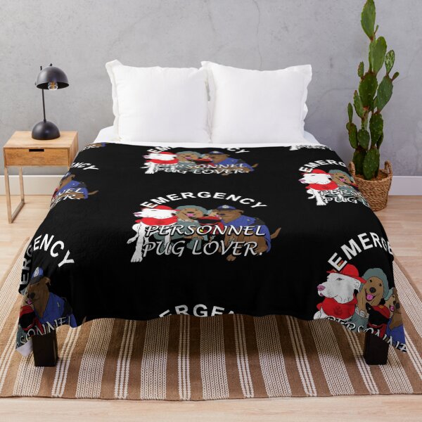 Item preview, Dog squad emergency personnel, pug lover artistic design designed and sold by SamRVstore.
