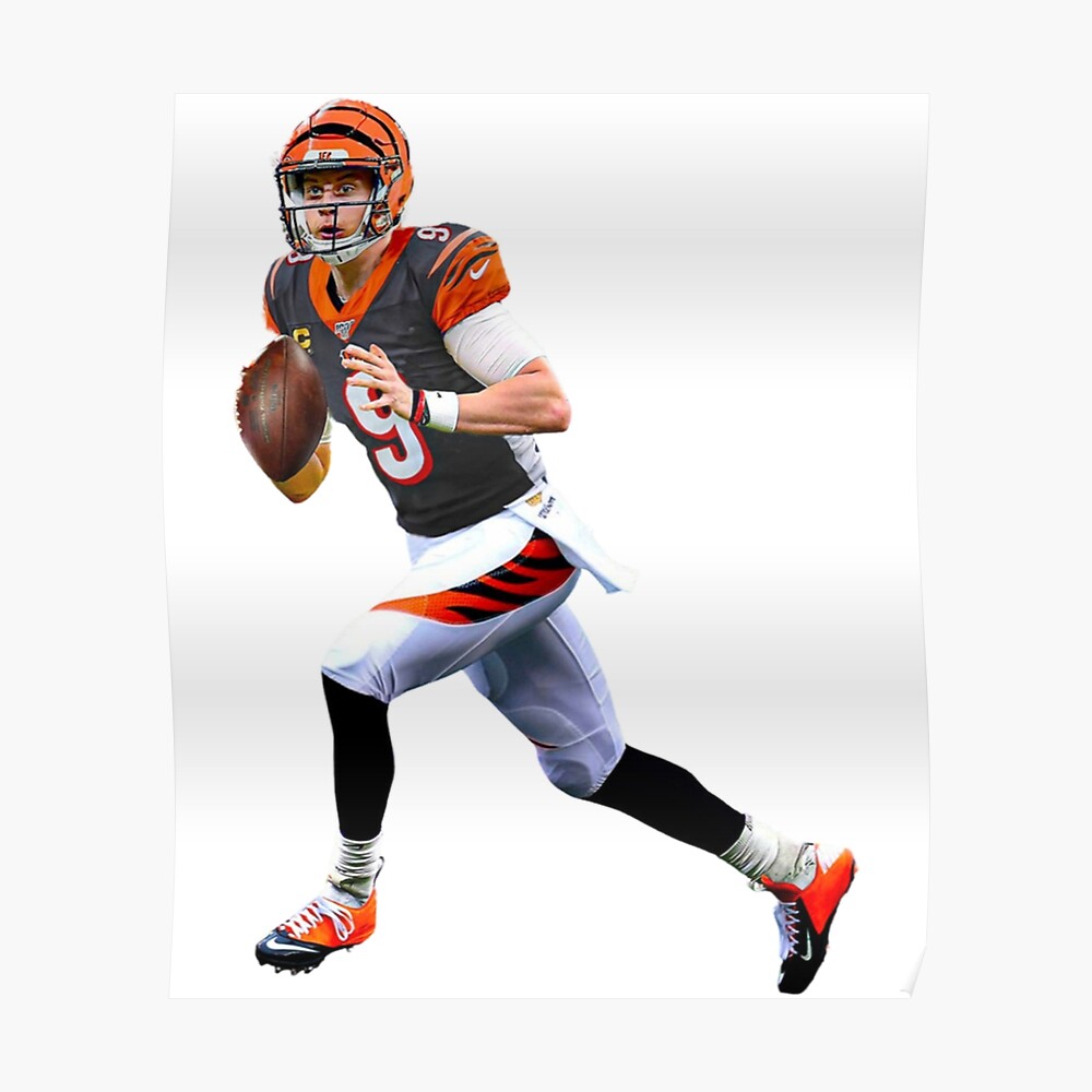 Joe Burrow Jersey 9  Sticker for Sale by EliixirStreet