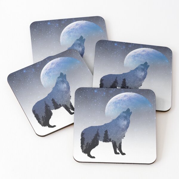 Item preview, Wolf Howling at Night designed and sold by ArtCollectables.