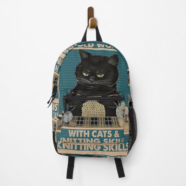 Item preview, Never underestimate an old woman with cats and knitting skills designed and sold by TeganCrafford.