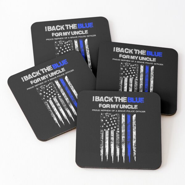 Item preview, I Back The Blue for My Uncle Proud Nephew Of A Bravve Police Officer designed and sold by ericrichard059.
