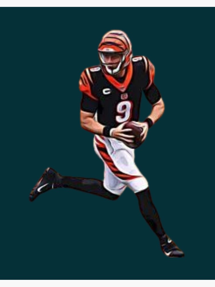 Joe Burrow 9 - Cincinnati Bengals Jersey Sticker for Sale by sgkrishna