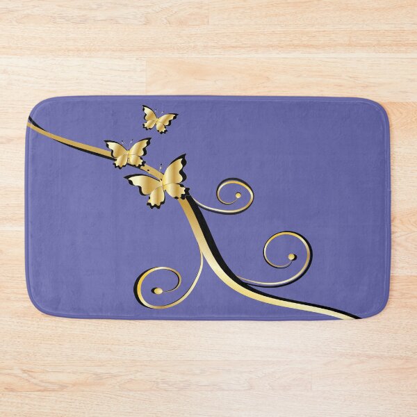 Item preview, Golden Butterfly Swirls Very Peri designed and sold by ChantalDesign.