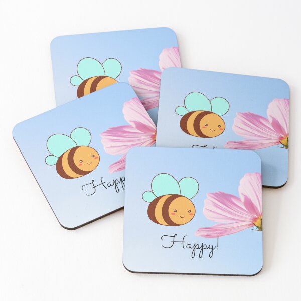 Item preview, bee happy designed and sold by SanaaYangu.
