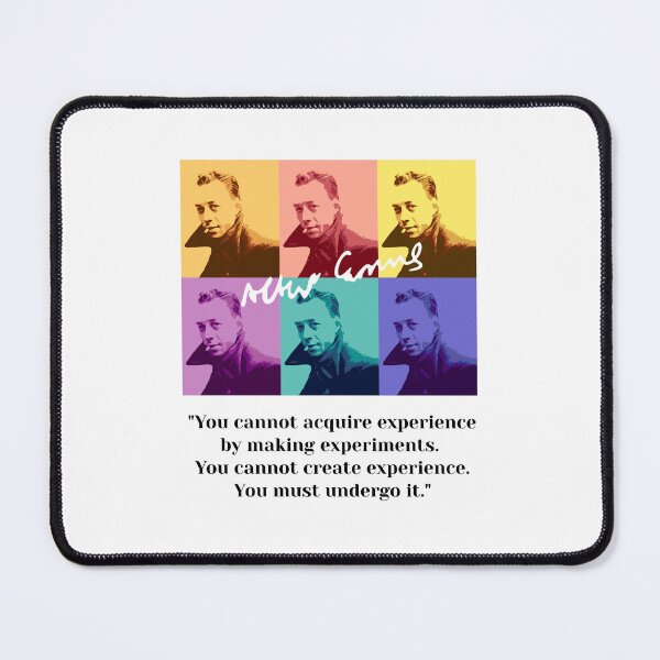 Item preview, Philosopher Albert Camus quotes pop art 4 designed and sold by challengecafe.