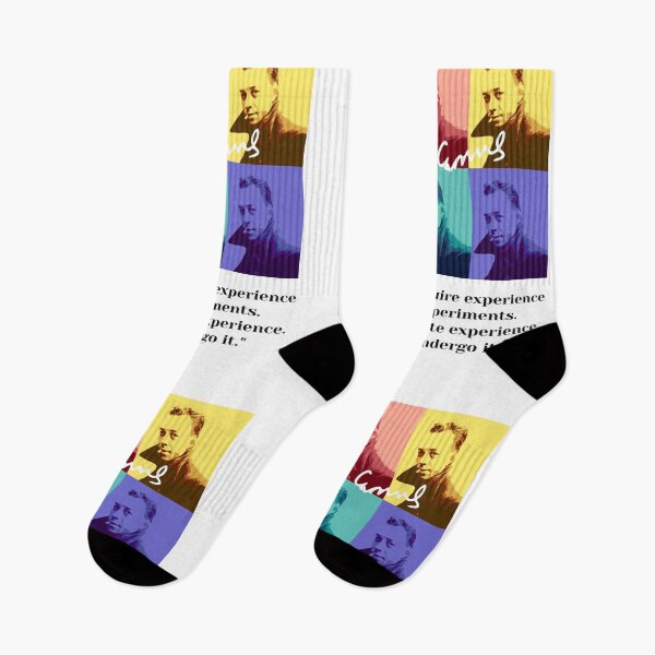 Item preview, Philosopher Albert Camus quotes pop art 4 designed and sold by challengecafe.