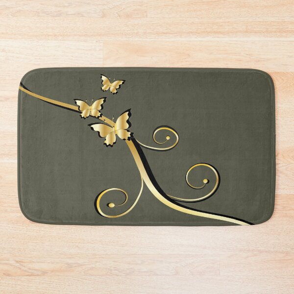 Item preview, Copy of Golden Butterfly Swirls Green Ebony designed and sold by ChantalDesign.