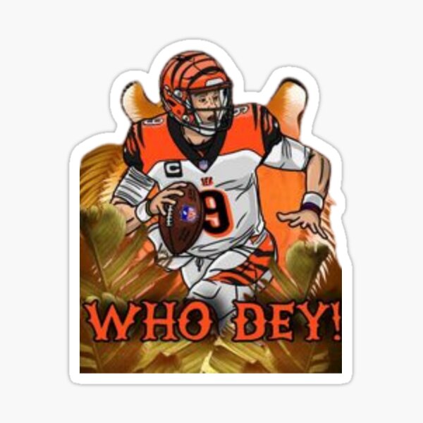 Joe Burrow Sticker Decal Bengals Joey B funny decal 3x4"