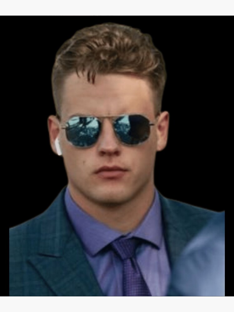 "Joe Burrow Glasses " Poster for Sale by TrendiDesigns Redbubble