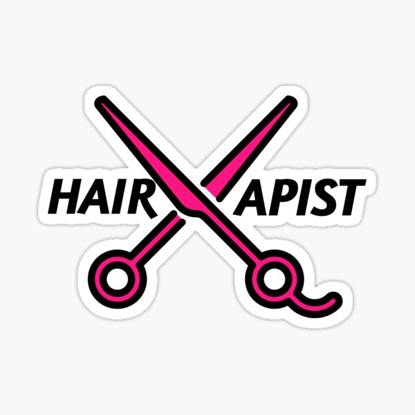 Hairapist Vinyl Decal Sticker for Hairstylist, Hairstylist Decal