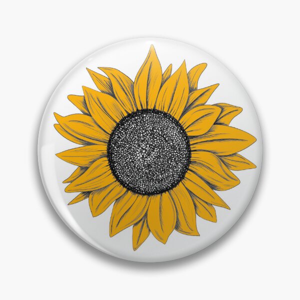Item preview, Yellow Sunflower Line Art Sketch Drawing designed and sold by SparkyMae.