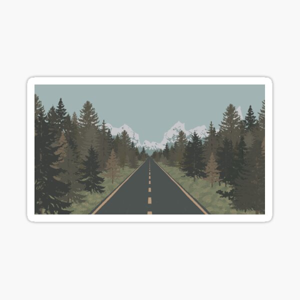 Forested Sticker
