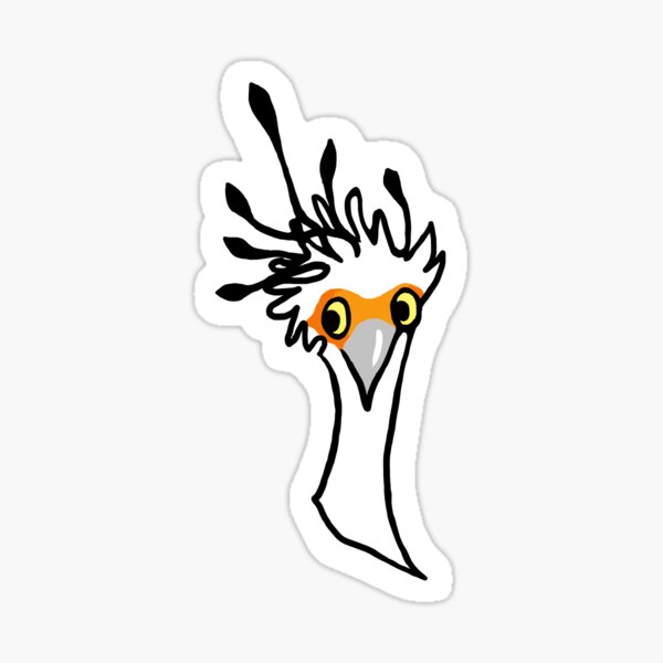 Goofy Opila Bird Sticker for Sale by snowblosm