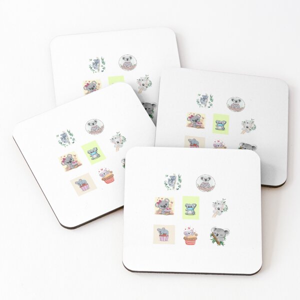 Artikelvorschau, Koala, Koala-Cupcake, Valentinstag-Koala, Kawaii-Koala und mehr..., Koala-Aufkleber/Magnet-Vorteilspaket entworfen und verkauft von stareve.
