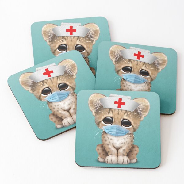 Item preview, Cute Cheetah Cub Nurse designed and sold by JeffBartels.