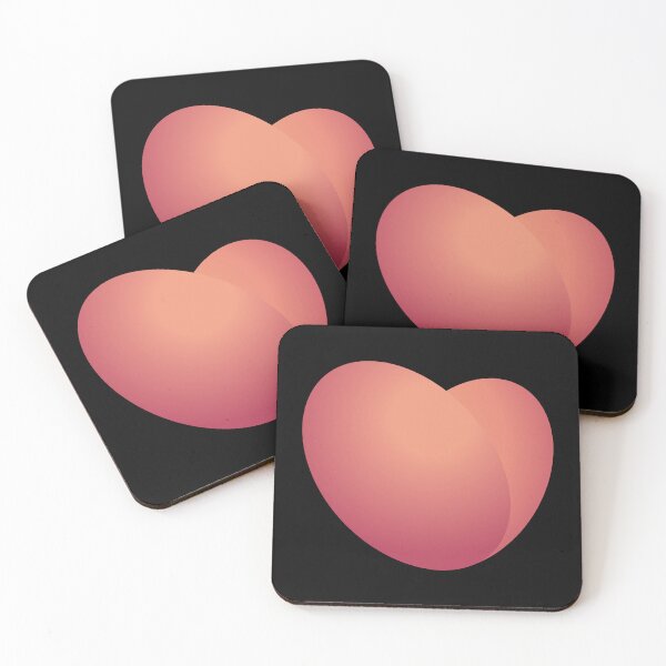 Item preview, peach heart designed and sold by piakestore.