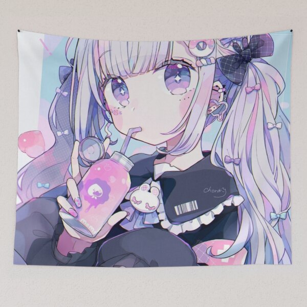 Item preview, Peach Soda || Anime girl  designed and sold by AszaAri.