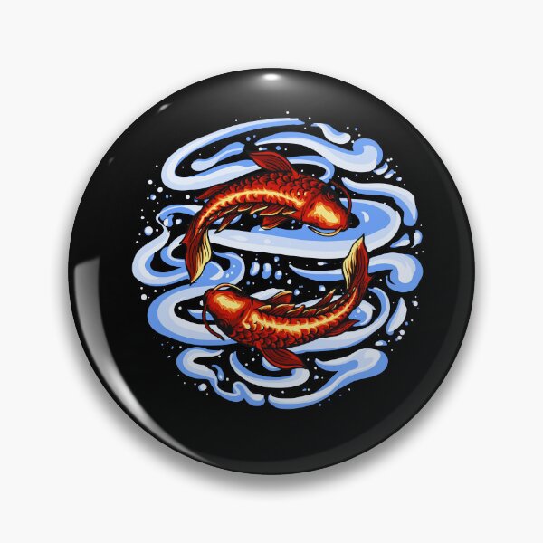 Item preview, Japanese Exotic Red Koi Ying Yang designed and sold by AnimalLover4eva.