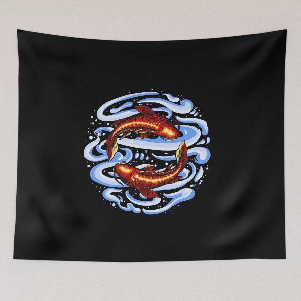 Item preview, Japanese Exotic Red Koi Ying Yang designed and sold by AnimalLover4eva.