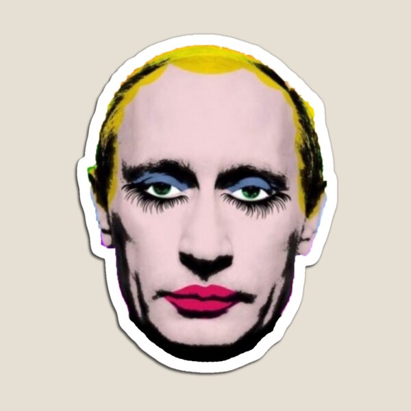 On magnets, mugs and matryoshka dolls, Putin's face still sells