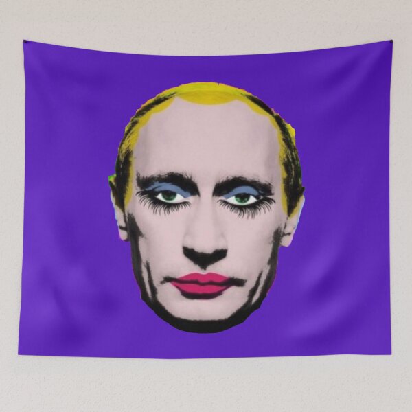 Item preview, Banned in Russia - Putin In Drag (purple anti war edition) designed and sold by Thelittlelord.