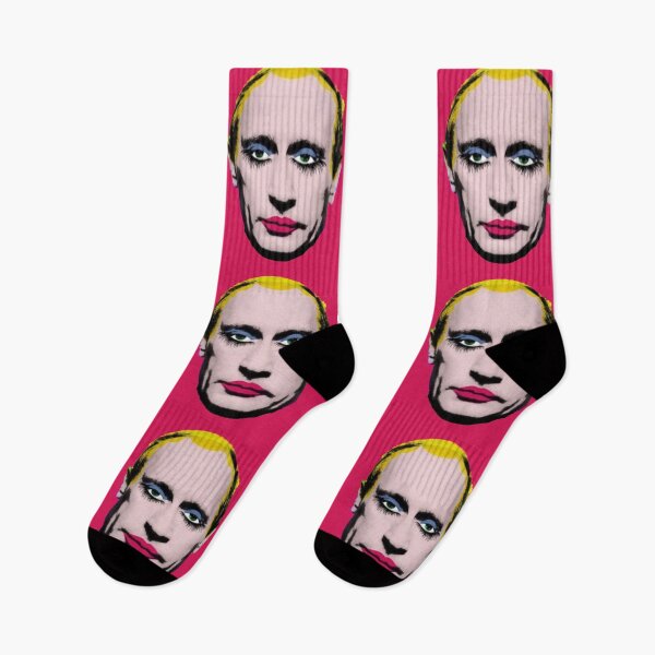 Item preview, Banned in Russia - Putin In Drag (lipstick anti war edition) designed and sold by Thelittlelord.