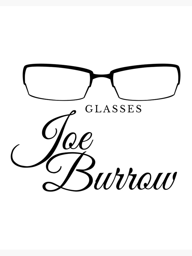 Joe Burrow Glasses  Poster for Sale by TrendiDesigns