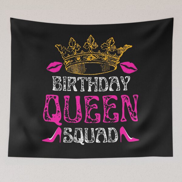 Item preview, Birthday Queen Squad for Women Queen Golden Pink Shoe Family designed and sold by PuPPuB.