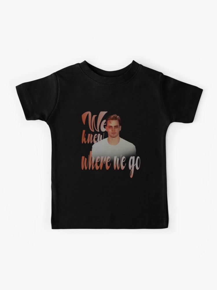 Joe Burrow Glasses we knew where we go  Kids T-Shirt for Sale by