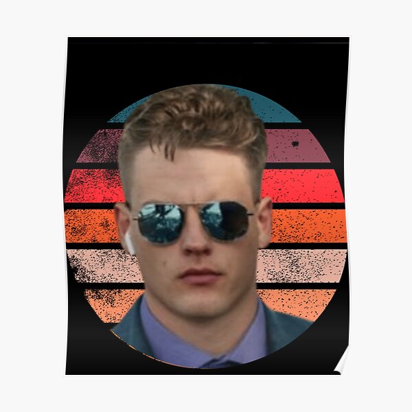 Joe Burrow Sunglasses Poster for Sale by Meme Economy