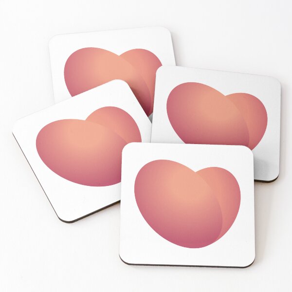 Item preview, peach heart designed and sold by piakestore.