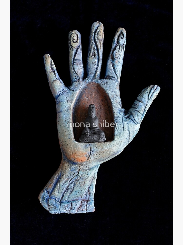 Thumbnail 3 of 3, Canvas Print, sitting quietly, wisdom unfolds designed and sold by MonaShiber.