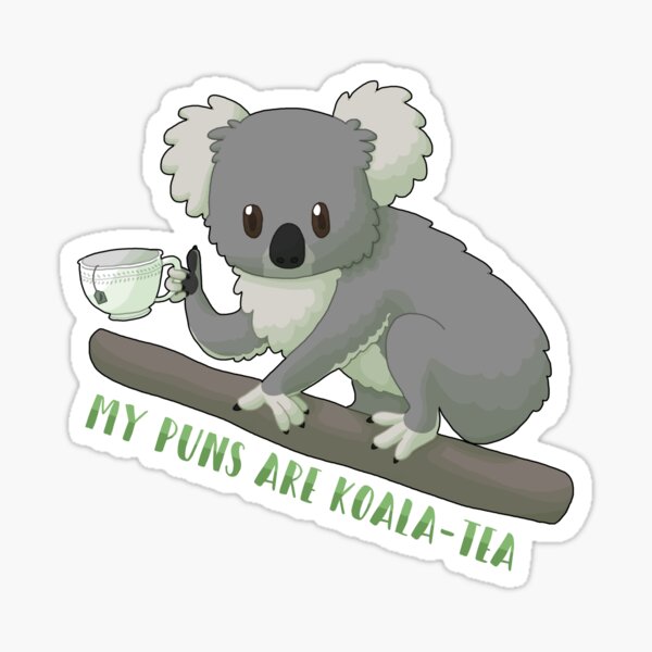 Item preview, Koala-Tea Puns designed and sold by simsav.