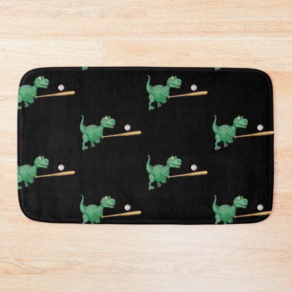 Item preview, Dinosaur Playing Baseball ,Funny Good Dinosaur Baseball Lovers Green Design designed and sold by pedrored369.