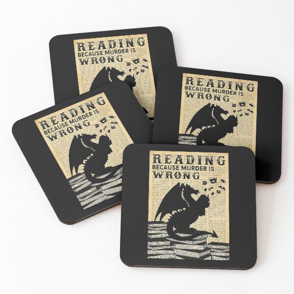 Item preview, Reading because murder is wrong dragon lover designed and sold by KinstleHawa.