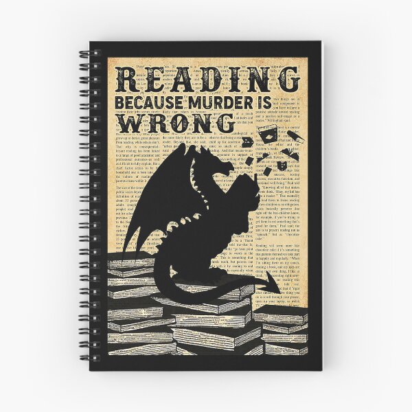 Item preview, Reading because murder is wrong dragon lover designed and sold by KinstleHawa.