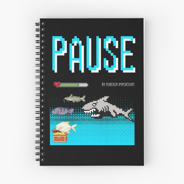 Artikelvorschau, VIDEOSPIEL SHARK /PAUSE entworfen und verkauft von PAUSETHAT.