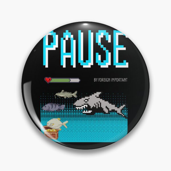 Artikelvorschau, VIDEOSPIEL SHARK /PAUSE entworfen und verkauft von PAUSETHAT.
