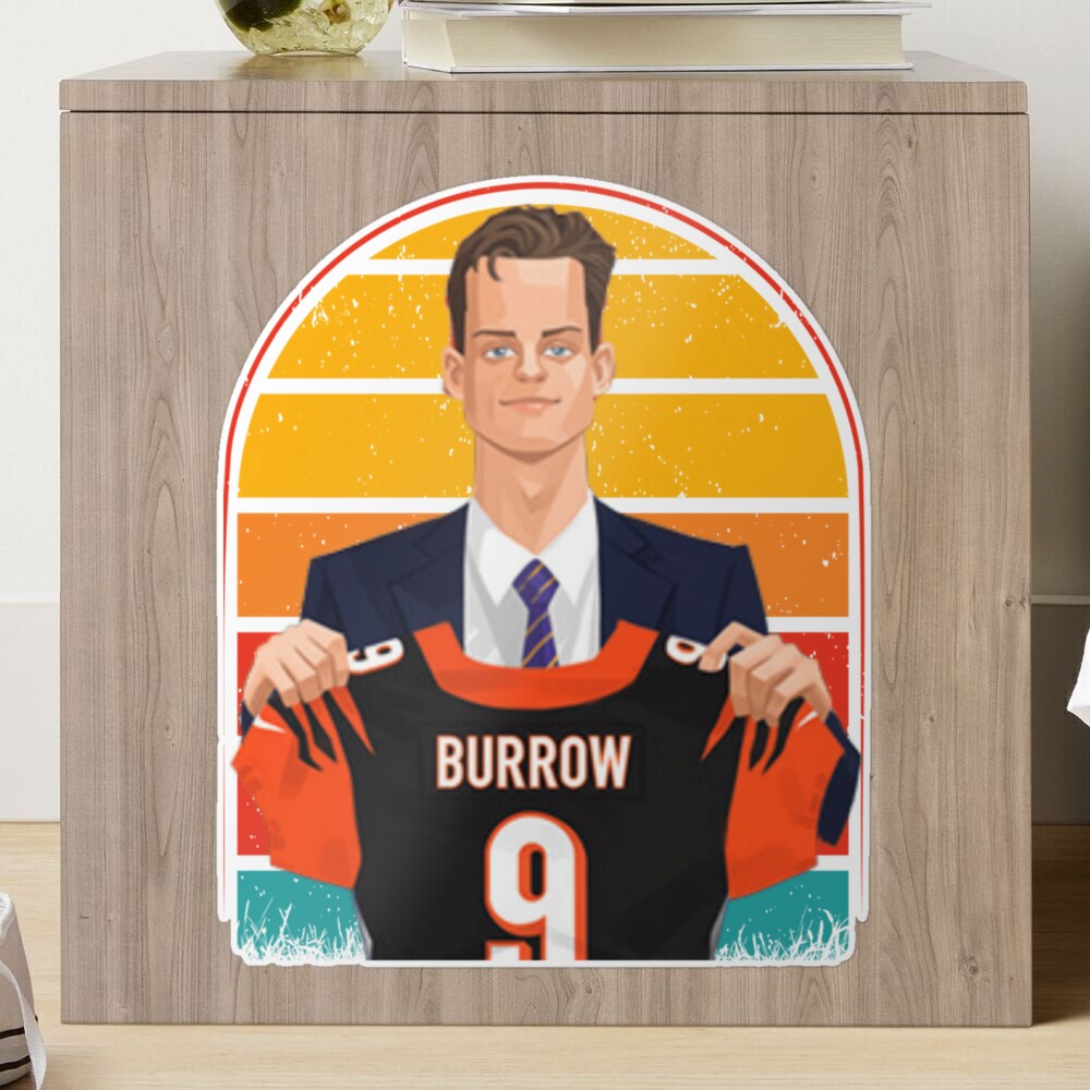 Joe Burrow Jersey 9 ' Sticker for Sale by EliixirStreet