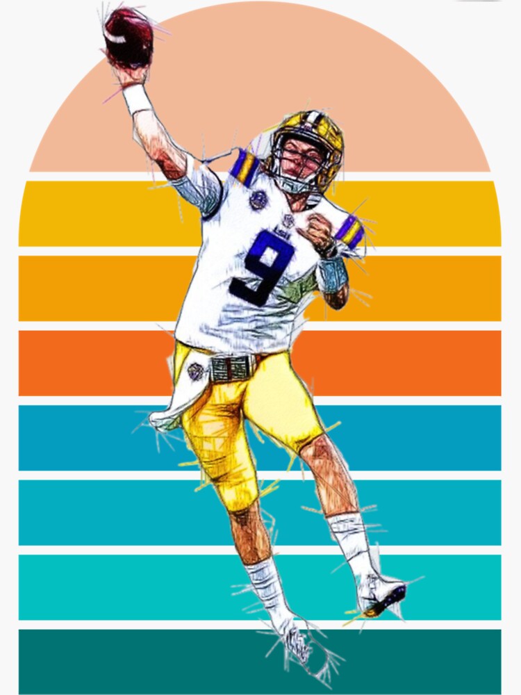 Joe Burrow Jersey  Sticker for Sale by EliixirStreet